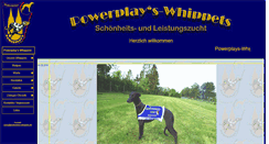 Desktop Screenshot of powerplays-whippets.de